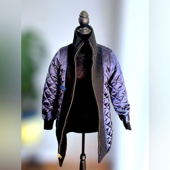 J. Crew Villa Coat Parka in Italian stadium-cloth wool Gold Full Zipper Size 0P - Picture 11 of 16